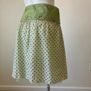 Joe Benbasset A-Line Skirt Ditsy Floral Modest Yoke Waist Tulle Lining Cotton
